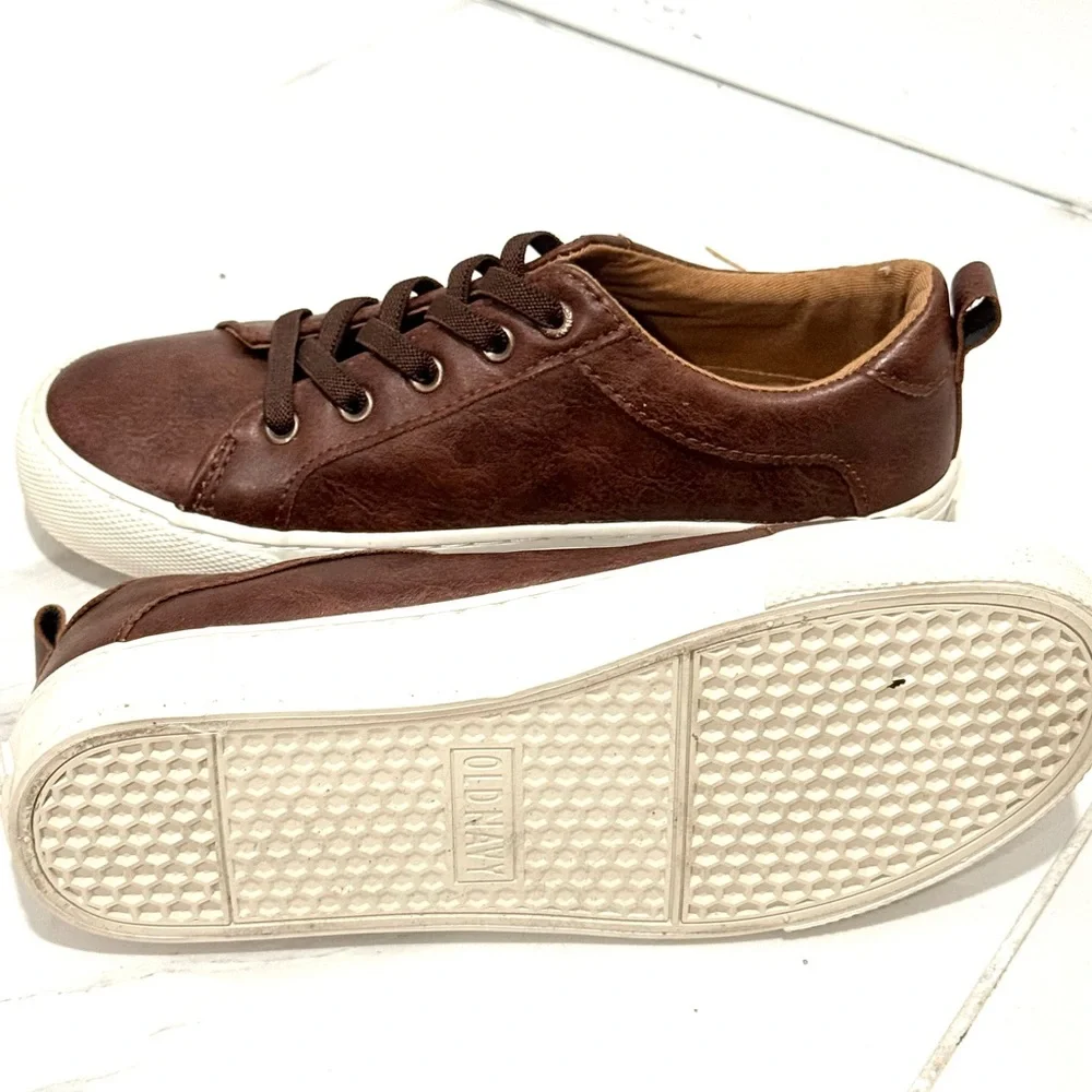 Every day sneak boys Casual Brown Leather-Style Sneakers 3/22‎